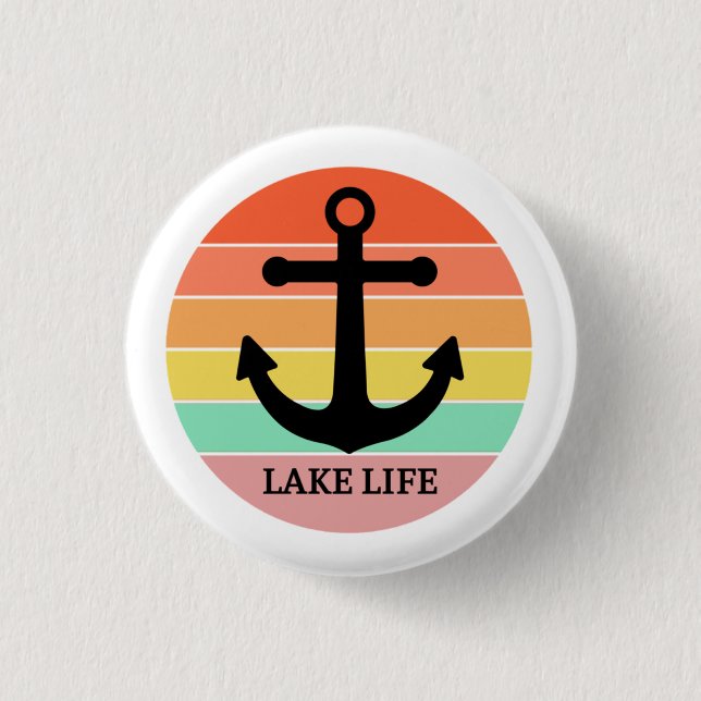 BADGE ROND 2,50 CM LA VIE DU LAC (Devant)