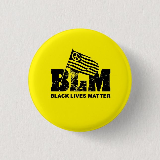 Badge Rond 2,50 Cm La vie noire importe (Devant)