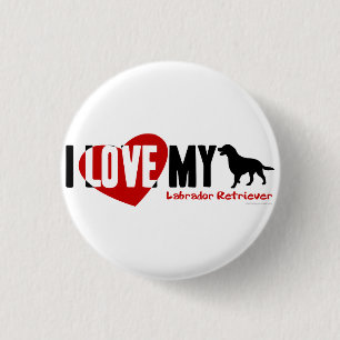 Badge Rond 2,50 Cm Labrador Retriever