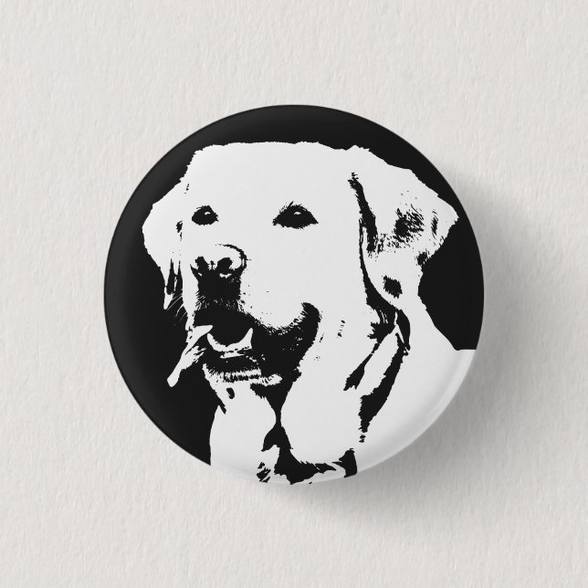 Badge Rond 2,50 Cm Labrador Retriever (Devant)