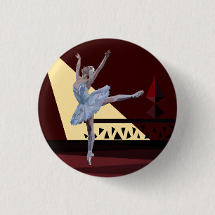 Badge Rond 2,50 Cm 'Lac Ballerina swan