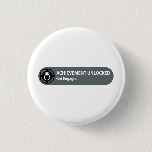 Badge Rond 2,50 Cm L'accomplissement a ouvert - se fiance (Devant)