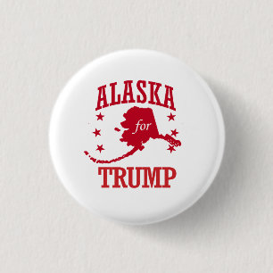 BADGE ROND 2,50 CM L'ALASKA POUR DONALD TRUMP