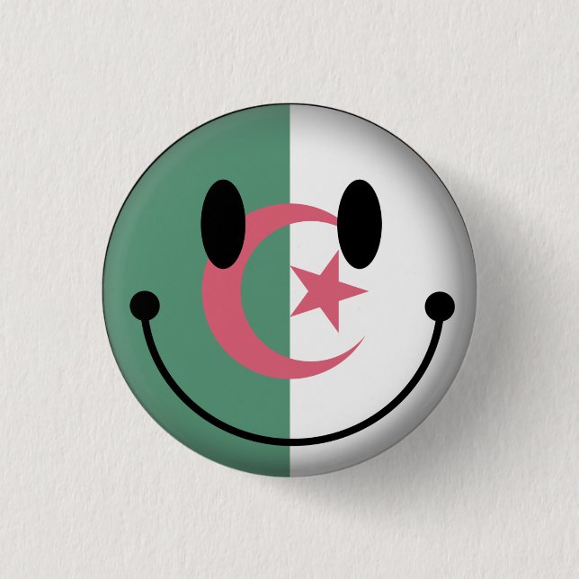 Badge Rond 2,50 Cm L'Algérie (Devant)