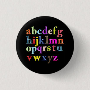 Badge Rond 2,50 Cm L'alphabet