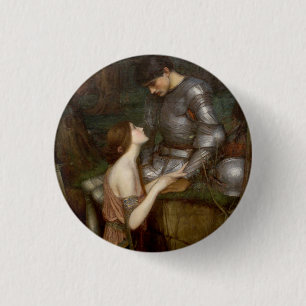 Badge Rond 2,50 Cm Lamia par John William Waterhouse