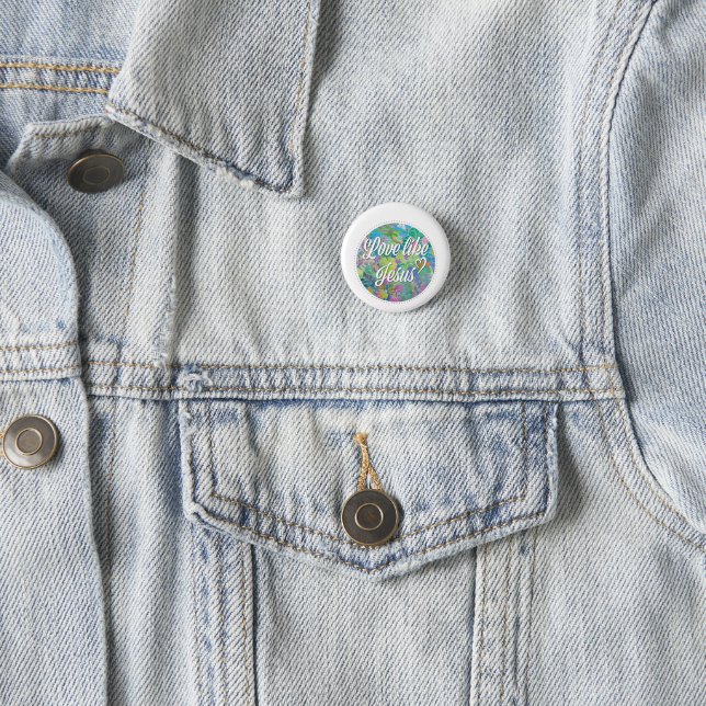 Badge Rond 2,50 Cm L'amour comme Jésus (En situation)