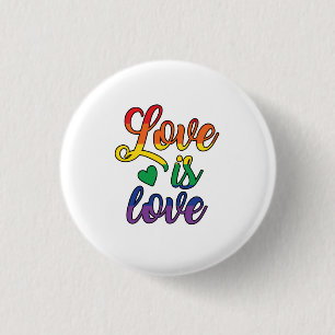 Badge Rond 2,50 Cm L'amour est l'amour