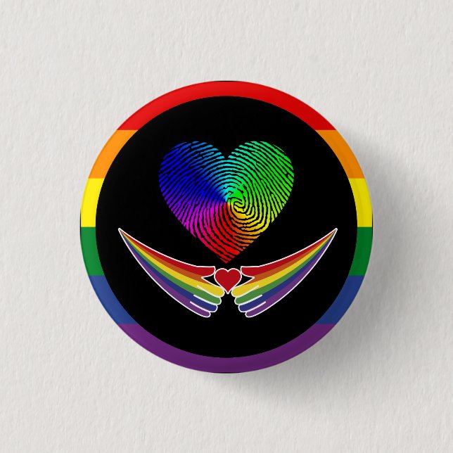 Badge Rond 2,50 Cm l'amour est l'amour (Devant)