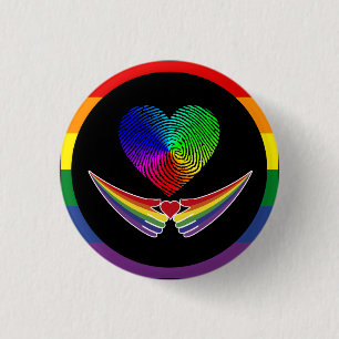 Badge Rond 2,50 Cm l'amour est l'amour
