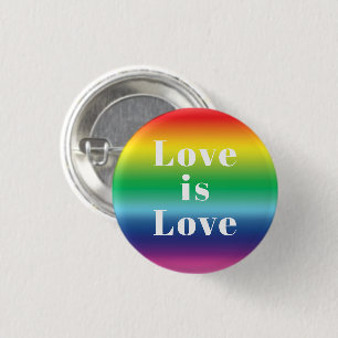 Badge Rond 2,50 Cm "L'amour est l'amour" Lgbtq lgbt orgueil couleurs 
