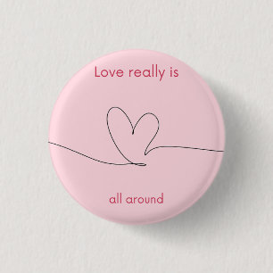 Badge Rond 2,50 Cm L'amour est vraiment partout