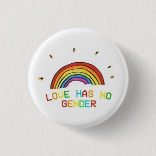 Badge Rond 2,50 Cm l'amour n'a aucun féministe de drapeau de gay