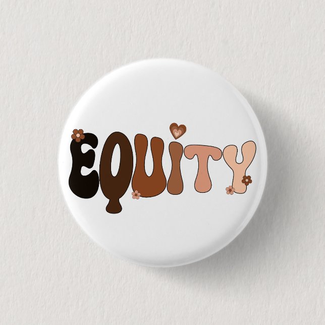 Badge Rond 2,50 Cm L'amour pour la paix et l'équité (Devant)