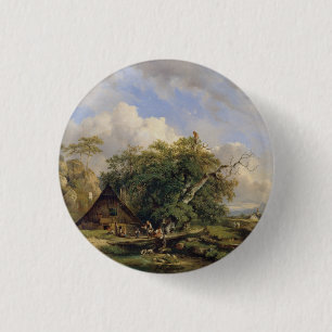 Badge Rond 2,50 Cm Landschaft bei Gutenstein - Dominik Schufried