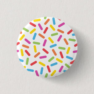 Badge Rond 2,50 Cm L'arc-en-ciel arrose