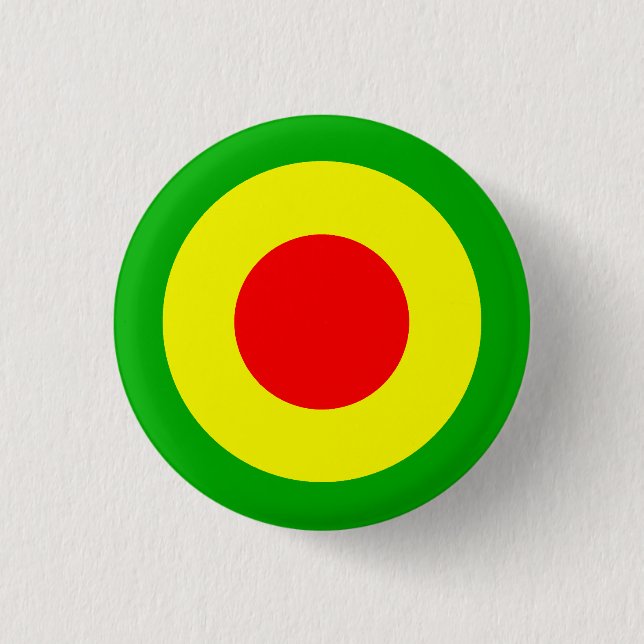 Badge Rond 2,50 Cm L'Armée de l'Air de Rasta (Devant)