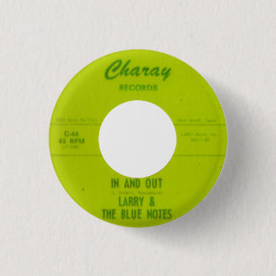Badge Rond 2,50 Cm Larry et les notes bleues - dedans et