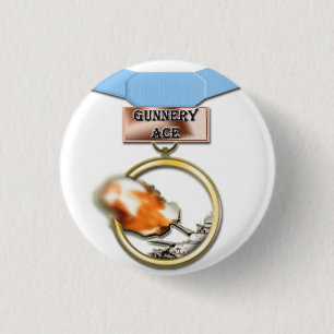 Badge Rond 2,50 Cm L'artillerie Ace le bouton de médaille