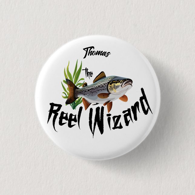 Badge Rond 2,50 Cm L'Assistant Réel Truite arc-en-ciel (Devant)