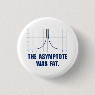 Badge Rond 2,50 Cm L'asymptote était grosse