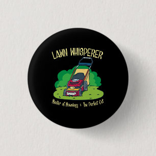 Badge Rond 2,50 Cm Lawn Mower - Lawn Whisperer