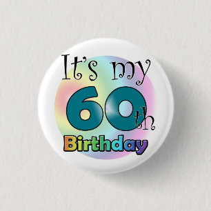 Badge Rond 2,50 Cm Le 60ème anniversaire de la fête de la mort