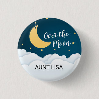 Badge Rond 2,50 Cm Le Baby shower de la Lune