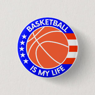 Badge Rond 2,50 Cm Le basket est ma vie !