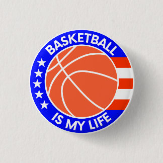 Badge Rond 2,50 Cm Le basket est ma vie !