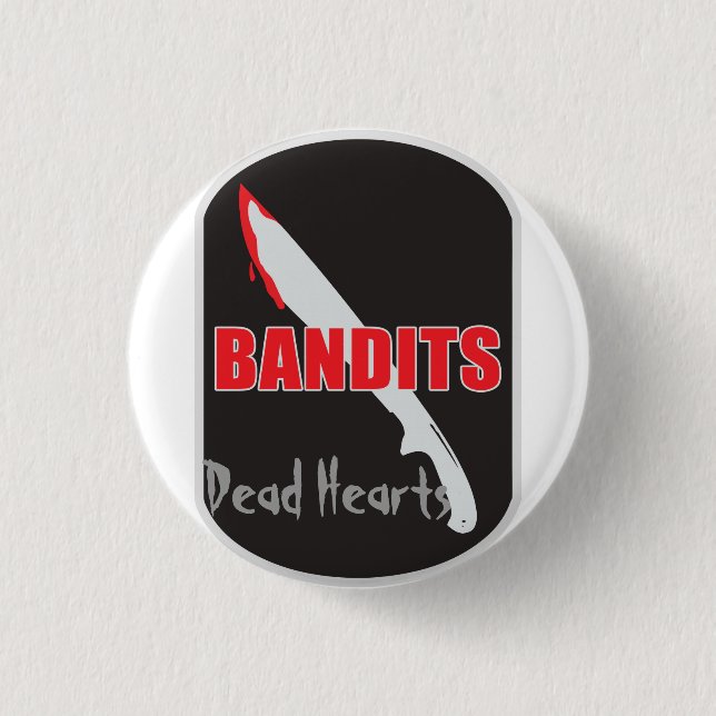 Badge Rond 2,50 Cm Le bouton de bandits - romans morts de coeurs (Devant)