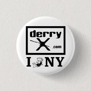 Badge Rond 2,50 Cm Le bouton stupéfiant du derryX NY d'I