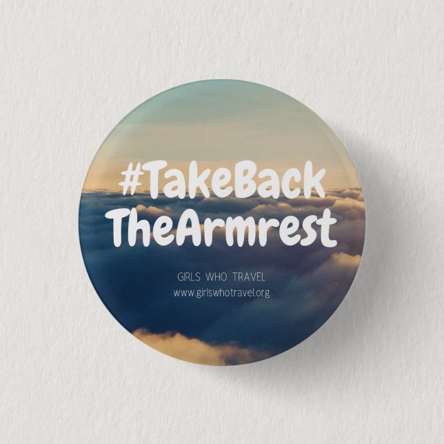 Badge Rond 2,50 Cm Le bouton #TakeBackTheArmrest (Devant)
