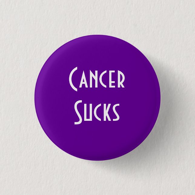 Badge Rond 2,50 Cm Le Cancer suce : Pancréatique, Cancer de (Devant)
