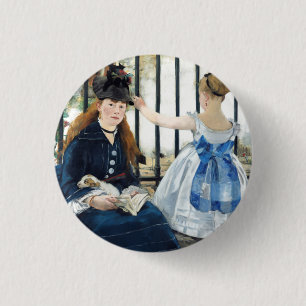 Badge Rond 2,50 Cm Le chemin de fer Edouard Manet