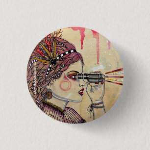 Badge Rond 2,50 Cm Le chercheur