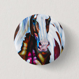Badge Rond 2,50 Cm Le Cheval de Peinture
