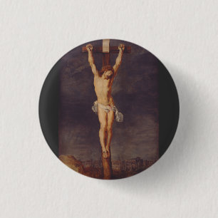 Badge Rond 2,50 Cm Le Christ mort sur la croix par Pierre Paul Rubens