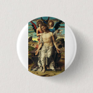 Badge Rond 2,50 Cm Le Christ Rédempteur par Andrea Mantegna