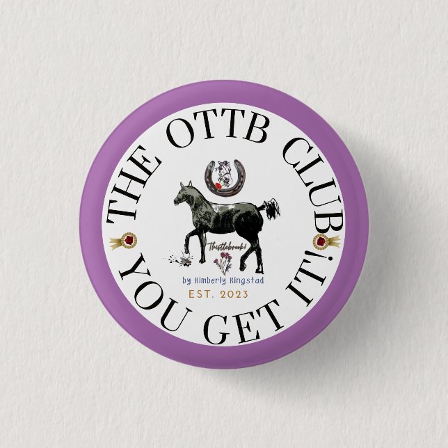 Badge Rond 2,50 Cm le CLUB OTTB (Devant)