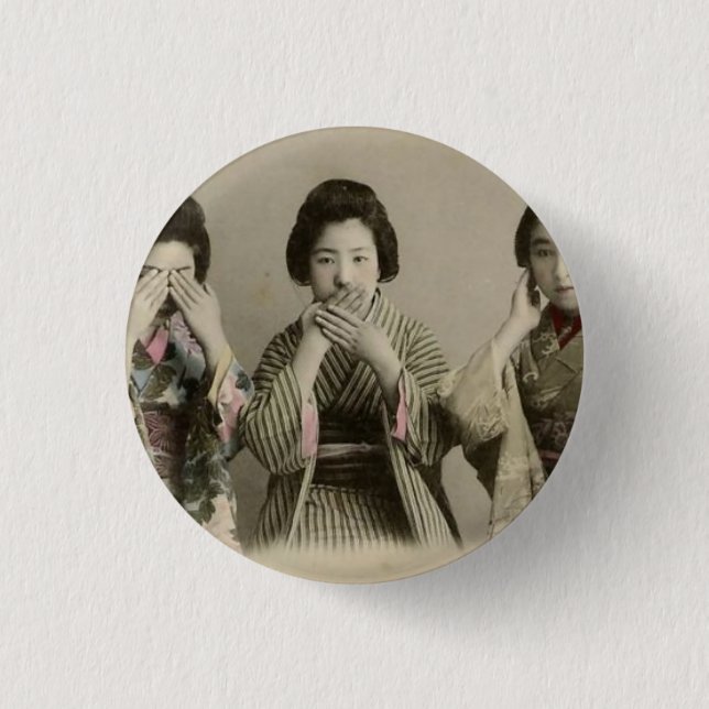 Badge Rond 2,50 Cm Le cru ne parlent aucun mal (Devant)