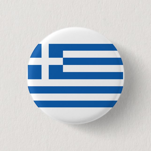 Badge Rond 2,50 Cm Le drapeau de la Grèce  (Devant)