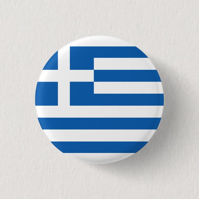 Badge Rond 2,50 Cm Le drapeau de la Grèce  (Devant)