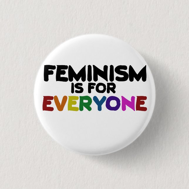 Badge Rond 2,50 Cm Le féminisme est pour tous (Devant)