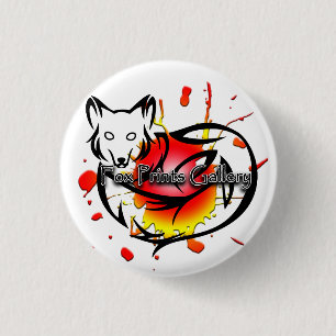 Badge Rond 2,50 Cm Le Fox imprime le bouton de galerie