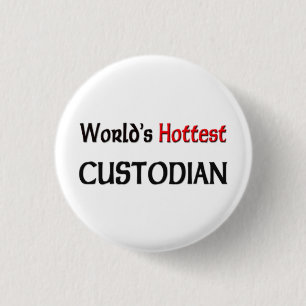 Badge Rond 2,50 Cm Le gardien le plus chaud des mondes