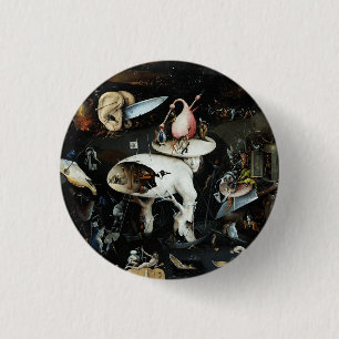 Badge Rond 2,50 Cm Le Jardin des délices terrestres de Jérôme Bosch