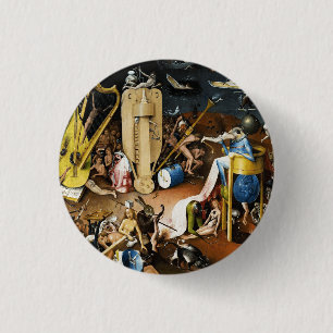 Badge Rond 2,50 Cm Le Jardin des délices terrestres de Jérôme Bosch