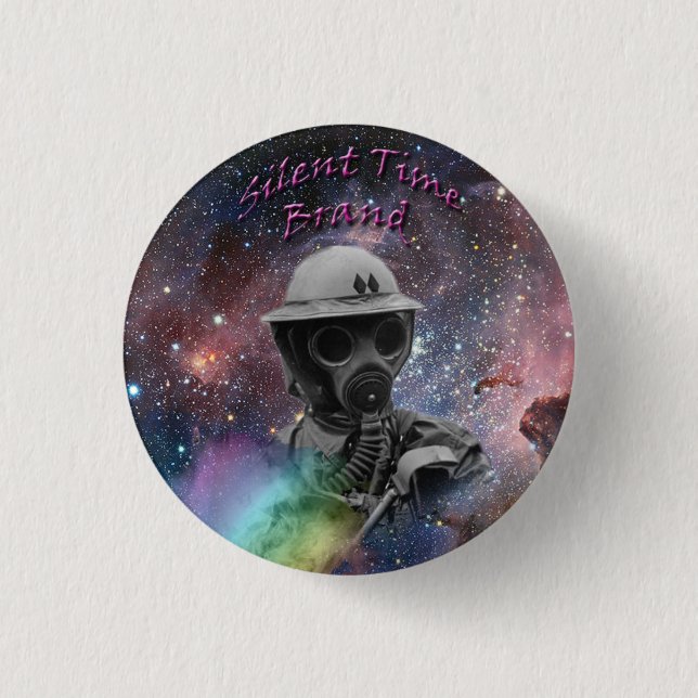 Badge Rond 2,50 Cm Le Masquer-Petit bouton silencieux (Devant)