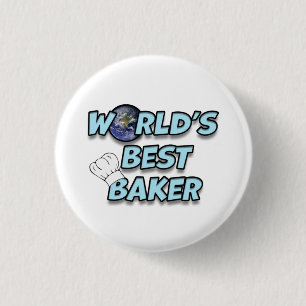Badge Rond 2,50 Cm Le meilleur Baker du monde